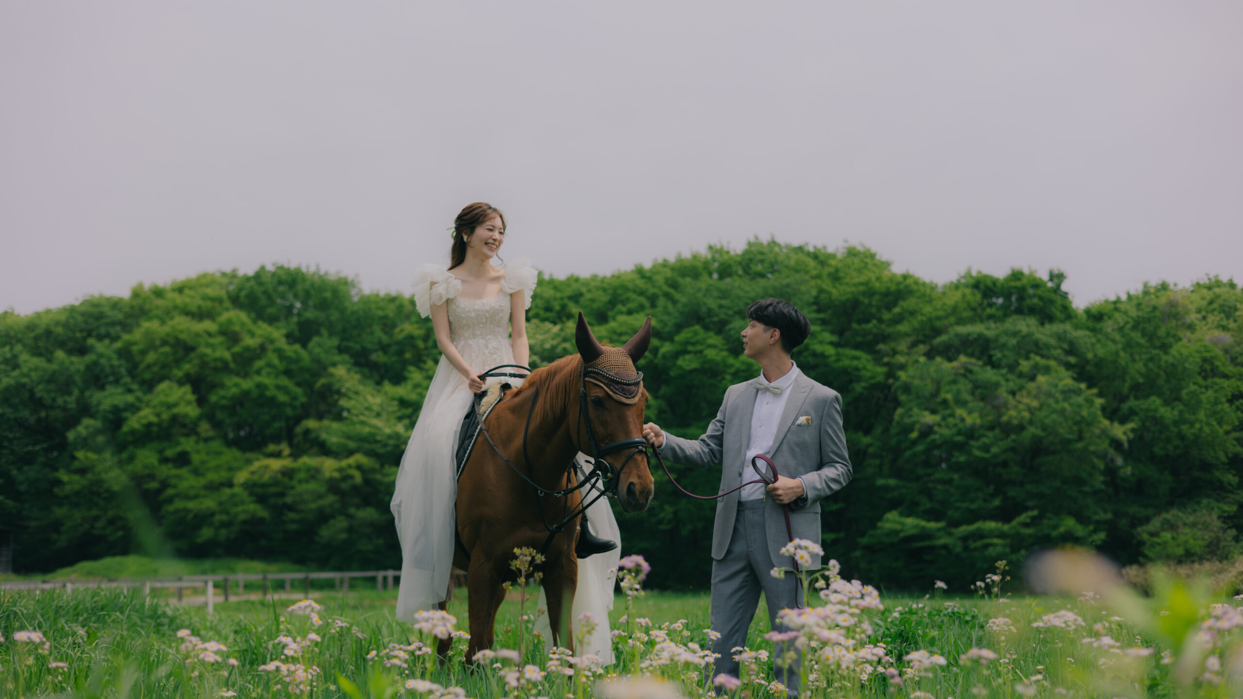 関東で馬と撮るウェディングフォト＆ムービー｜栃木県・那須町の乗馬ロケーション
